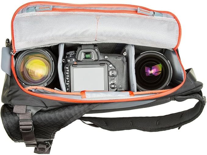 Think Tank MindShift PhotoCross 13 Sling Bag for DSLR and Mirrorless Camera, 11 Liters, (Carbon Grey)