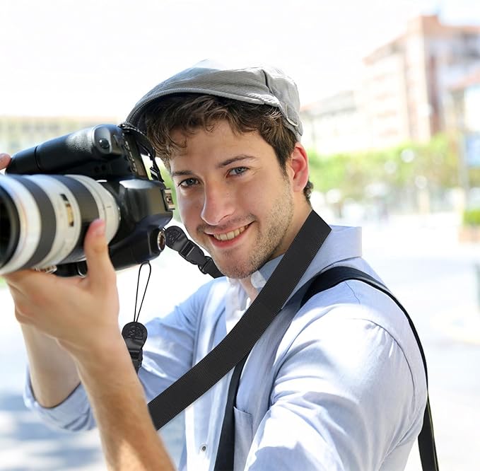 3 Pack Adjustable Shoulder Strap Universal Replacement Nylon Neck Camera Lanyard Quick Release Shoulder Strap for iPad Tablet Case Camera Binocular Crossbody Laptop Luggage Bag