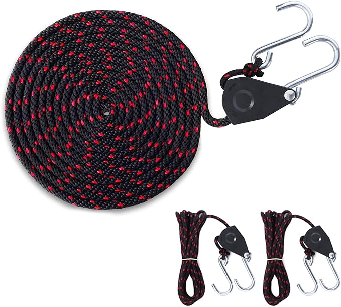 Mind and Action Kayak Tie Down Straps,Quick Hood Loops Trunk Anchor,Canoe Transport Accessories Secure Vehicle Lashing Point (2 Pulley Hooks)