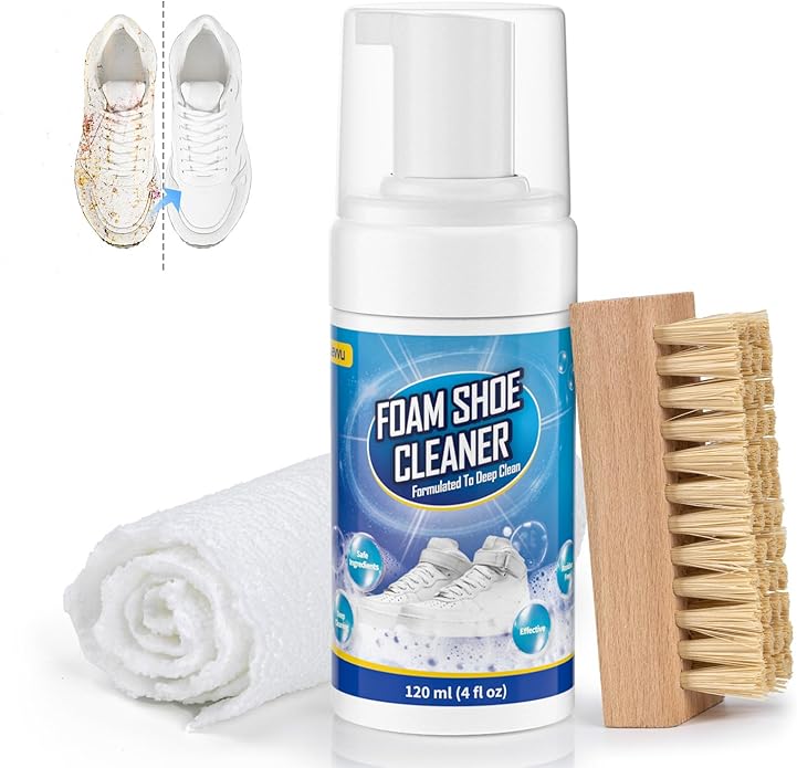 Shoe Cleaner, Sneaker Cleaner Foam for Removing Stains and Dirt, Shoe Cleaning Kit for White Shoes