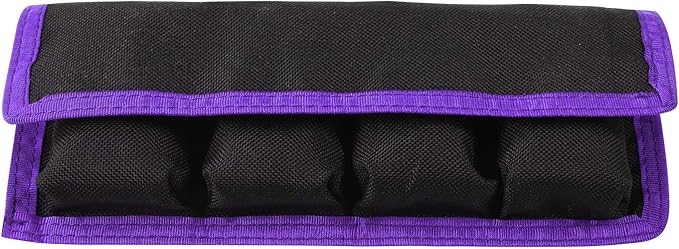 Meking Battery Storage Case Bag with 4 Pockets for DSLR Camera, Suitable for AA/AAA Battery and LP-E6 LP-E8 LP-E10 LP-E12, EN-EL14 EN-EL15, NP-FW50 NP-F550 NP-FM500H