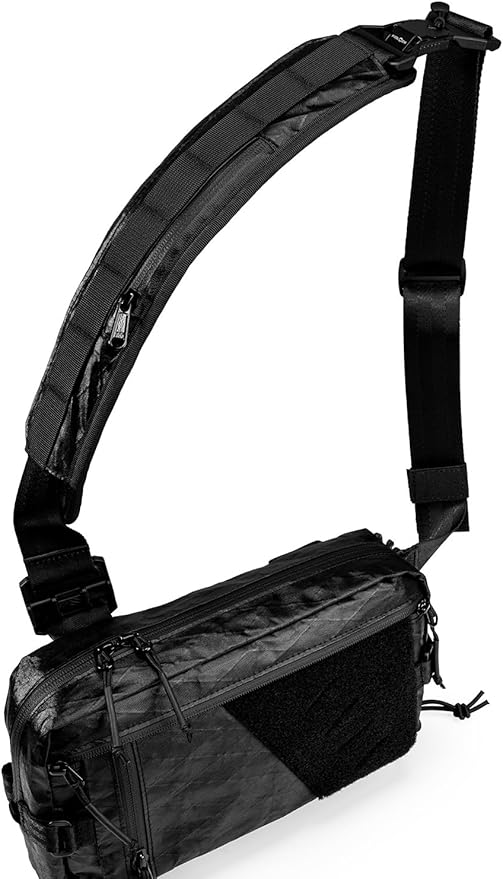 TACTICAL_GEEK TGBelt2 Shoulder Strap Pad, Shoulder Strap Cushion, Universal Replacement Pad with Zipper Pocket, Removable Backpack Strap Pad(Cordura-Black)