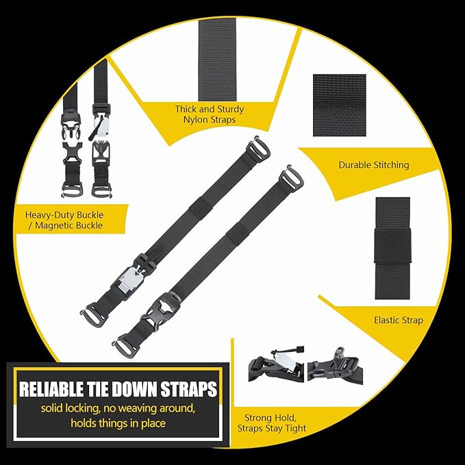 Tactical Molle System Backpack Straps - Adjustable 20.8" Pack Attachment Strap Accessories