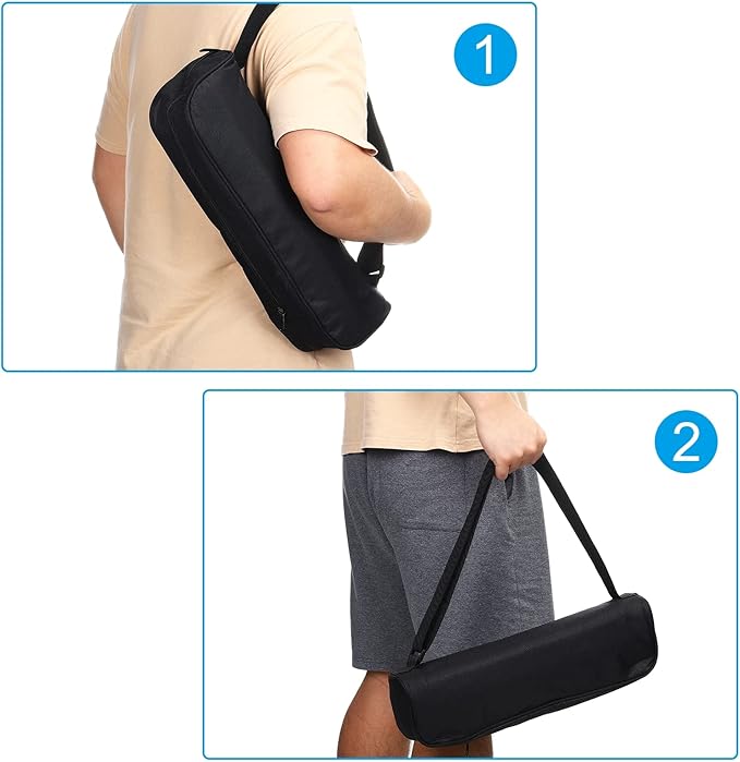 PATIKIL 20" x 5" x 5" Long Tripod Carrying Case Bag, Nylon Padded Carry Bag with Shoulder Strap for Camera Tripods Monopod Light Stand Microphone, Black