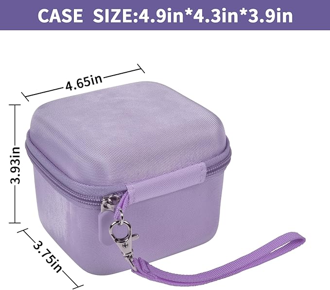 ANKHOH Case for Dylanto/for DUDUDRAGON/for Yehtta/for Gofunly/for LETSHAH Kids Camera Instant Print, 1080P Kid Camera Storage Organizer Gifts Bag for Printing Paper and Toy Accessories,Purple-Only Box