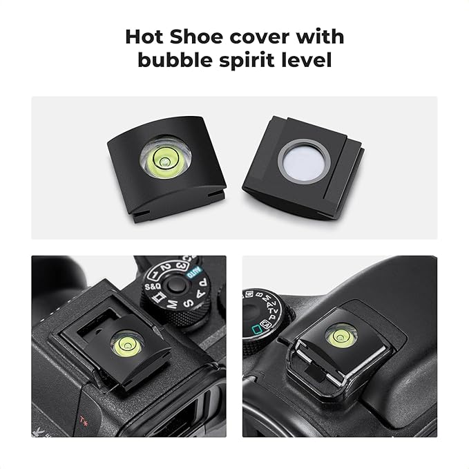 K&F Concept 2Pack Eyepiece Cover & Hot Shoe Cover Kit, Eyecup for Sony A6600 A6500 A6400 Camera Viewfinder, Viewfinder Protector Replace for Sony FDA-EP17 Eyecup