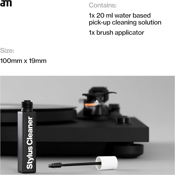 am Stylus Cleaner for Turntable Needle – Anti-Static Stylus Cleaning Brush for Record Players – Gentle Vinyl Needle Cleaner for Better Sound and Longer Cartridge Life