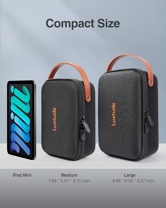 Luxtude Flash Drive Case with Labels, USB Storage Case, 61 Slots Thumb Drive Cases, USB Organizer Cases for Samsung,for Sandisk, Memory Stick, Large