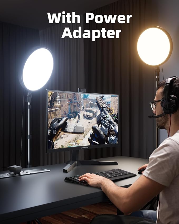 Weilisi Large Ring Light with Stand, 72“ Tripod with Ring Light, 6500K Full-Screen Ringlight Tripod for iPhone with Phone Holder, Selfie Light for Makeup, Barber, Video Recording, Photography