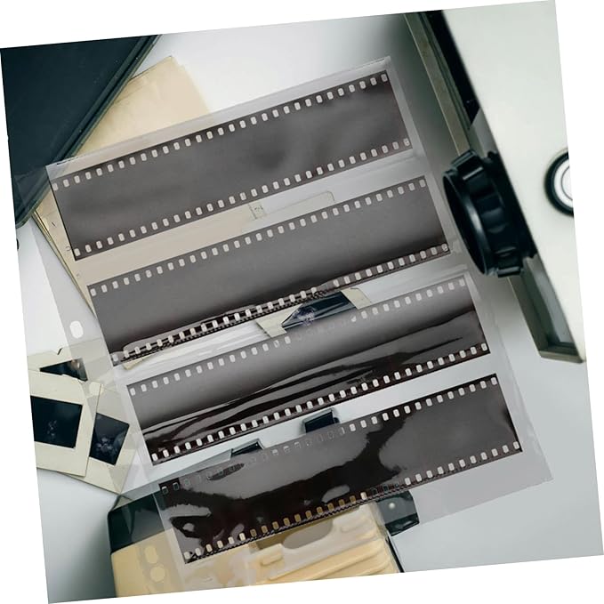 Tofficu 10pcs Negative Sleeves for Film Waterproof Document Pouch with Heavy Duty Page Protectors for Archival Photo Storage Organizer Protective Film for Photo and Slides