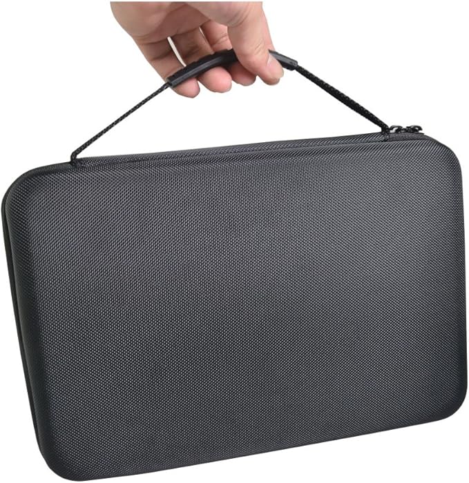 Large Carrying Case with Customizable Foam Protective Storage Case for Sports Camera SJCAM Monopole Accessories Yi 4K LCD SD Cards Batteries Feiyu Gimbal Digital Camera Case