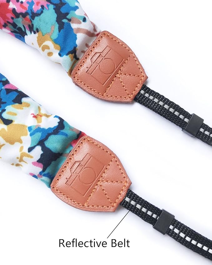 Alled Camera Neck Shoulder Belt Strap, Chevron Scarf Vintage Print Soft Coloful Camera Straps for Women/Men for DSLR/SLR/Nikon/Canon/Sony/Olympus/Samsung/Pentax ETC