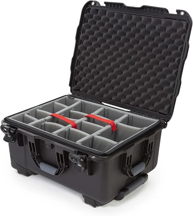 NANUK Wheeled Series 950 Lightweight NK-7 Resin Waterproof Case with Foam, Black