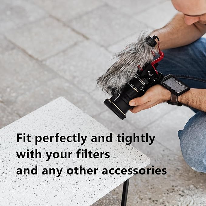 Filter Ring Adapter Set 18 Pieces, Camera Lens Filter Stepping Rings Kit, Lightweight and Durable Aluminum, 9 Pcs Step Up Rings Set and 9 Pcs Step Down Rings Set, Black
