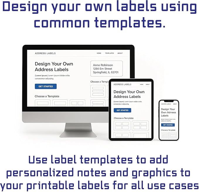 Easy Peeling Printable Address Shipping Labels, 2.625" x 1" | Customizable Sticker | White | 3,000 Blank Mailing and Shipping Labels | Inkjet and Laser Printer Guaranteed | Blank Labels