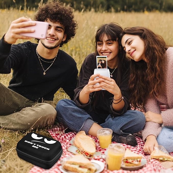 FINTIE Portable Case Compatible with Fujifilm Instax Mini Link 3 2 1 Smartphone Printer, Hard EVA Carrying Bag For Instax Mini Liplay/EVO Instant Camera, Dont Touch