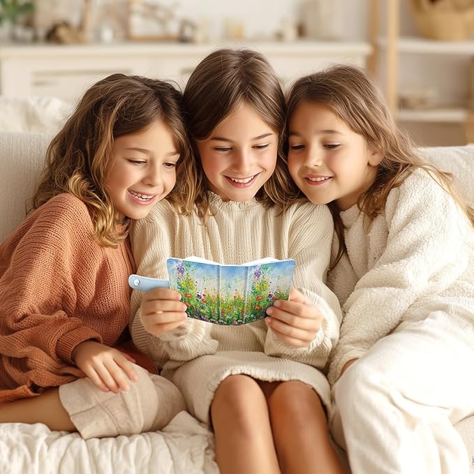 Lebrocoli Floral Garden Small Photos Album for 2x3 Inch Films, 56 Pockets Mini Cute Albums Book for Polaroid Fujifilm Instax Mini Instant Camera Printer, Kpop Photocard Pictures Binders Holders