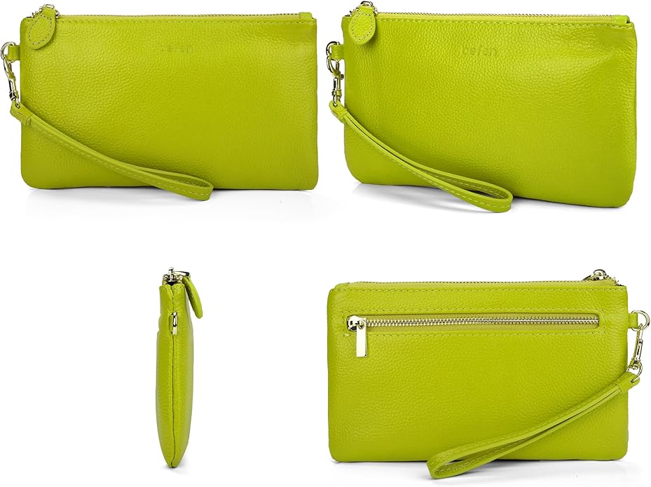 befen Genuine Leather Wristlet Clutch RFID Blocking Bag Cell Phone Wallet Purse Wristlet Wallet Purses and Handbags for Women