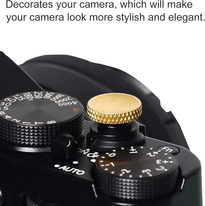Soft Shutter Release Button, High-end Pure Copper Camera Shutter Button (3 Pack)