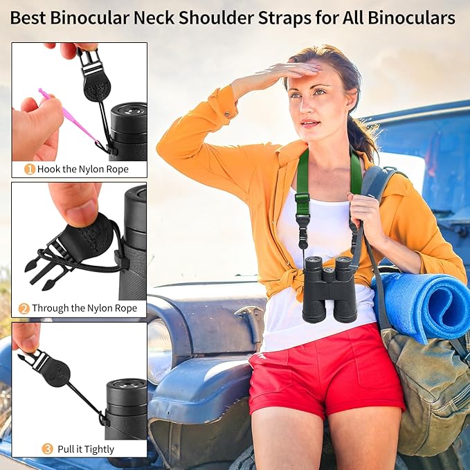 Universal Shoulder Strap, Sandwich Mesh Padded Neck Lanyard, Replacement Comfortable Bag Strap for Camera, Cellphone Tablet,iPad, Laptop, Luggage Bag, Binocular(Dark green)