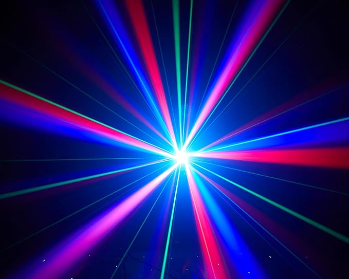 6×15W RGBW Bee-Eye Moving Head DJ Light – LED Ring & Starry Sky Effects, 540° Pan / 270° Tilt Stage Lighting with DMX512 Auto & Sound-Activated Modes for Parties, Clubs, Weddings