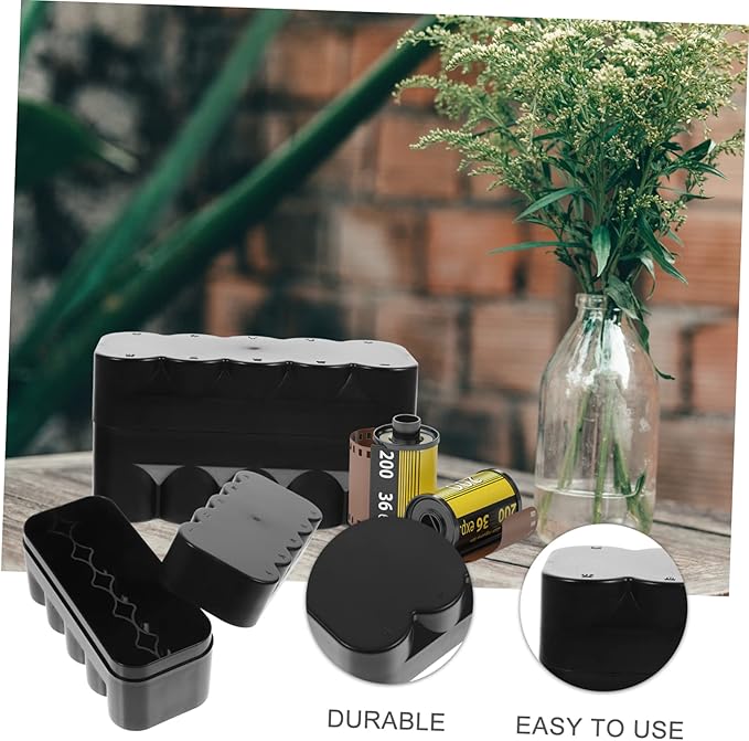 Film Storage Box for 120 Film Rolls Hard Plastic Case Lid Organizer for Photography Supplies Design for Easy Visibility
