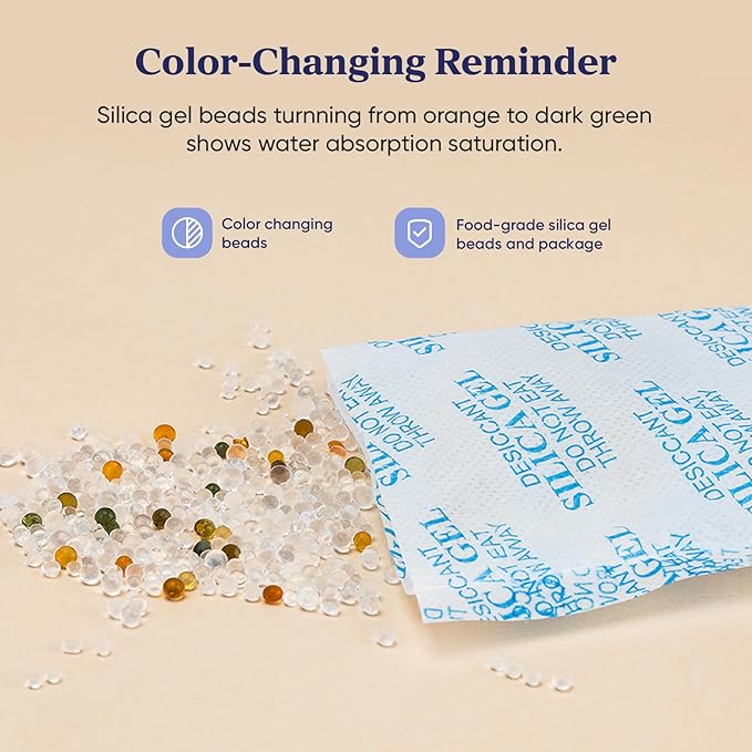 Pet Food Desiccant Bag, 3 Packs Upgrade Desiccant Packets with Color-Changing Reminder Keep Cat Food & Dog Food Dry and Fresh Lasts up to 3-Month in Total, PRD-R351-WUS