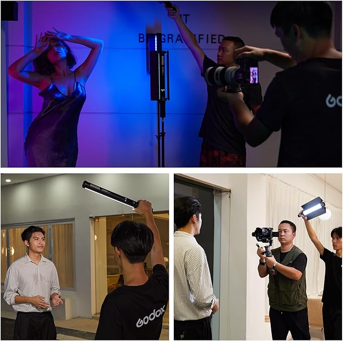 Godox LC500R Mini RGB LED Light Stick (Black, 18") - Portable and Versatile Lighting for Photo & Video Enthusiasts