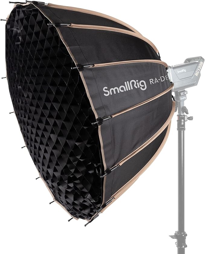 SMALLRIG Parabolic Softbox Quick Release, Parabolic Softbox, Compatible with SmallRig RC 120D/RC 120B/RC 220D/RC220B and Other Bowens Mount Light (33.5inch/85cm)