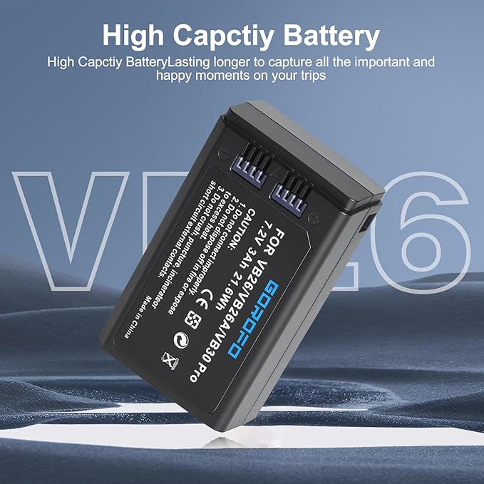 VB26B VB26A VB26 VB30 Pro Battery for GODOX V1 V1S V1N V1C V1F V1O V1 Flash and V860III V860III-S V860III-C V860III-N V860III-O V860III-F V850III AD100PRO Camera Flash Speedlite (1 Battery)