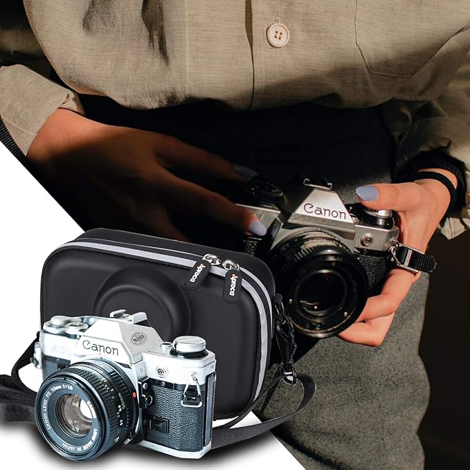 Aproca Case Compatible with Canon AE-1 35mm SLR Camera, Portable Hard Storage Bag for Accessories (Case Only)