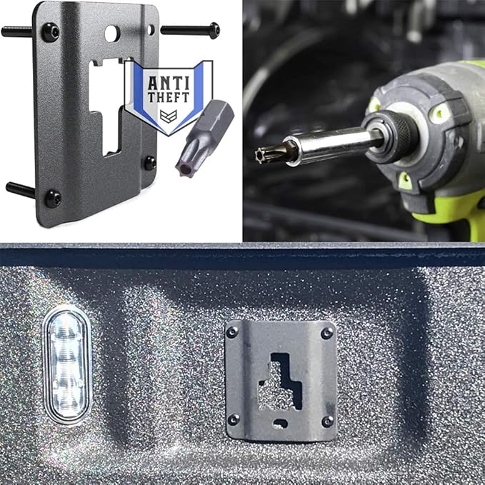 4Pcs Truck Bed Tie Down Anchors Boxlink Cleats & Plates Compatible with Ford F150 F250 F350 & Raptor 2015-2025 2026
