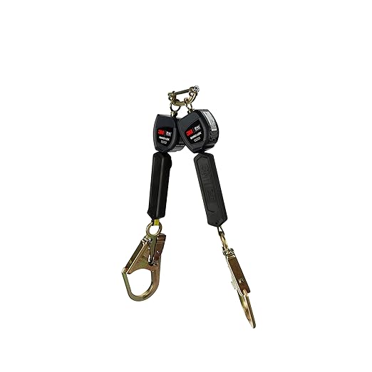 3M DBI-SALA Nano-Lok Personal Fall Protection Self Retracting Lifeline SRL, Twin-leg, Web Construction 3101280, 6 ft. (1.8m), 1 EA