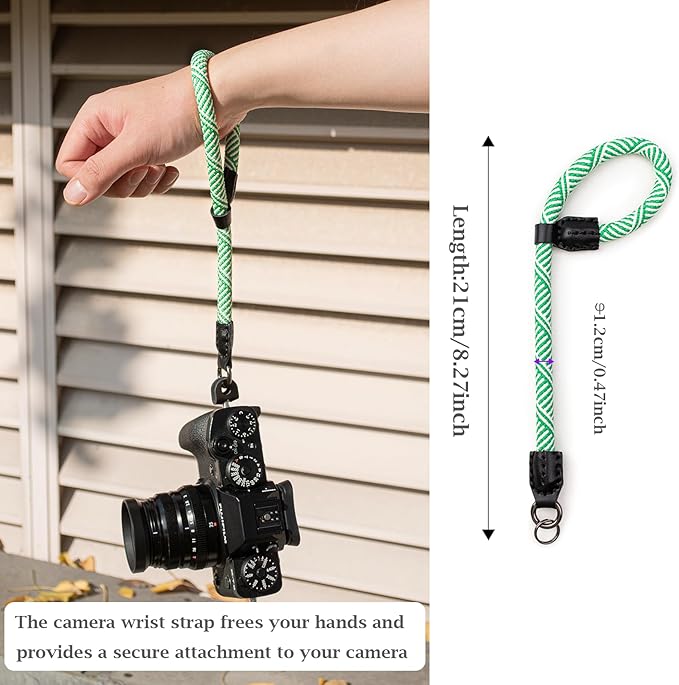 VOVMOEYA Rope Camera Wrist Strap,Camera Hand Strap Compatible with A6400 A6000 A7 IV,for Fujifilm X100V for Nikon Zf Z30 for Canon EOS R6 R7 R8 R10 Camera Wrist Straps for dslr