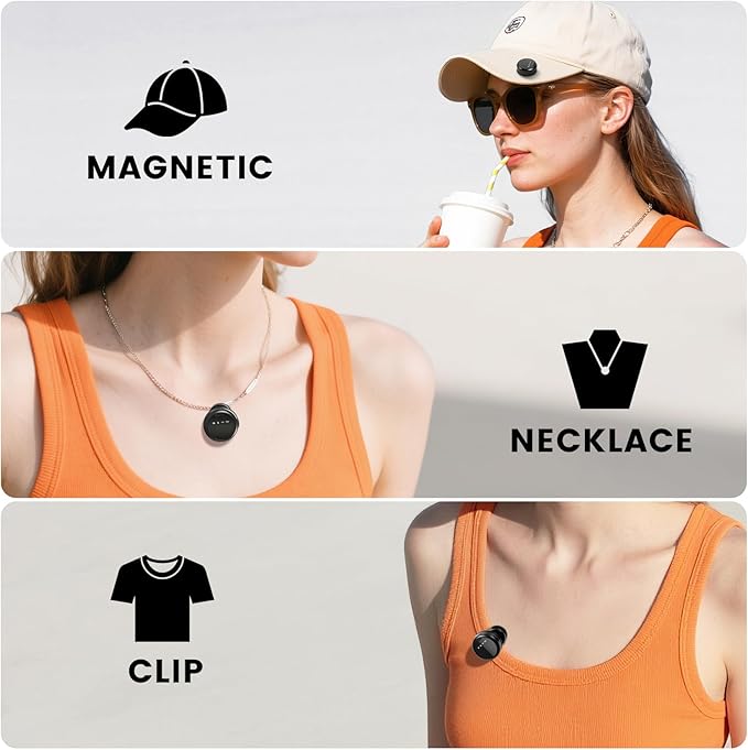 Wireless Lavalier Microphones for iPhone/Android/iPad, Mini Microphones with Noise Reduction, 2.4GHz, Magnetic Clip, Lapel Mics Wireless for Video Recording, Streaming, Vlogging, YouTube Tiktok, 131FT