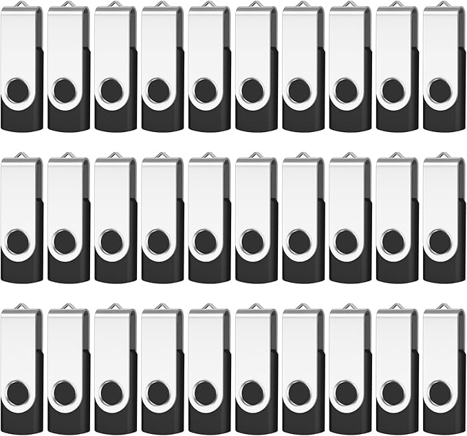 AreTop 8GB USB Flash Drive 100 Pack, Premium USB2.0 Thumb Drives Bulk USB Pendrive Memory Stick Jump Drive Flash Drives Bulk (100 Pack 8GB, Black)