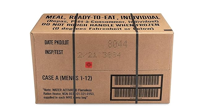 Wornick Sopacko, Ameriqual MRE Meals Ready to Eat Inspection 2025, 2026 or Better, Emergency Food Supply, Survival Camping Outdoor 12 Pack(A & B Case Bundle, 2, Count)