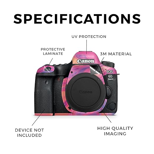 Camera Skin Compatible with Canon EOS 6D Mark II Camera (2017) - Sunset Flow - Premium 3M Vinyl Protective Wrap Decal Cover - Easy to Apply | Crafted in The USA by MightySkins