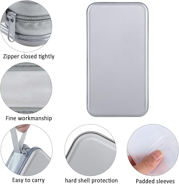 CD Case, Siveit DVD Case Holder 96 Capacity Hard Plastic CD DVD Disc Cases Storage Binder Wallet for Car Home Office Travel (Grey)