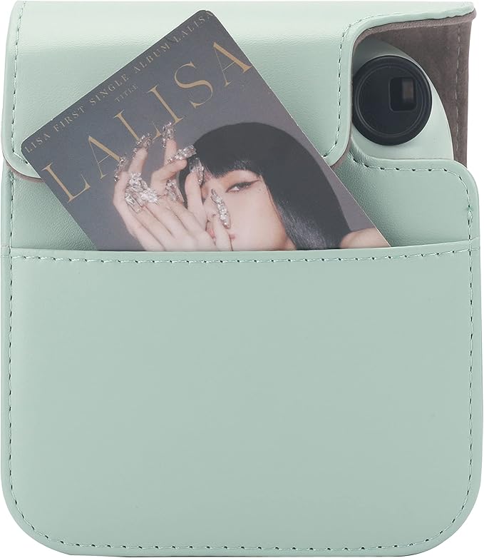 Frankmate Protective Case Compatible with Mini 12 Instant Film Camera with Accessory Pocket and Adjustable Strap (Cute Duck)
