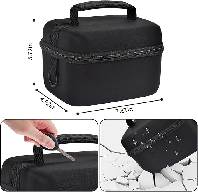 Large 4K Vlogging Camera Case for Duluvulu, for Lecnippy, for VJIANGER, for Zostuic, for ROQIOO & More -Shockproof Storage for Cameras & Accessories - Ideal for Travel & Outdoor - Jet Black