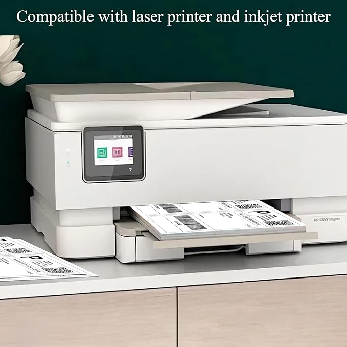 (1000 Sheets, 1000 Labels) Sticker Paper, 8.5" x 11" Full Sheet Shipping Address Labels, 1 Per Page Self Adhesive Mailing Label for Laser and Inkjet Printers