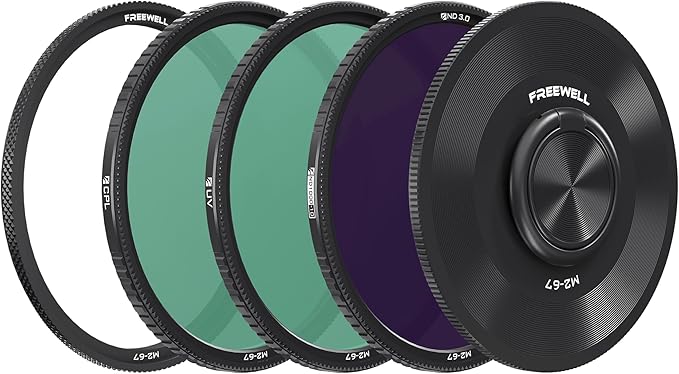 Freewell M2 Magnetic Quick Swap 3-Pack 67mm ND1000, CPL, UV