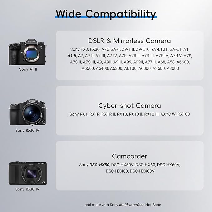 Hot Shoe Cover JJC Camera Hot Shoe Cap Protector for Sony A6600 A6100 A6000 A6300 A6400 A6500 A99II A77 II A68 A58 A7 III A7R II A7S II NEX-6 HX400V RX100II RX10 Replace Sony FA-SHC1M -2 Pack Black