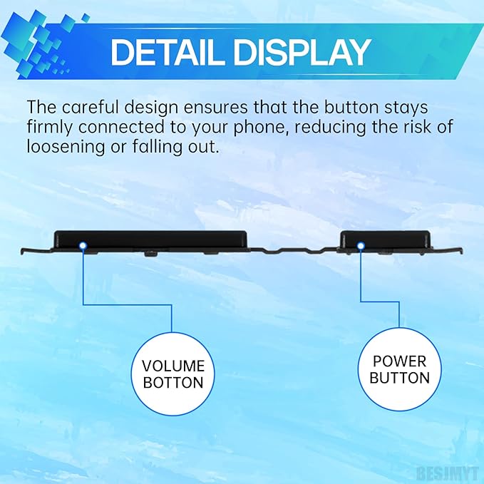 Side Power Volume Button Replacement for Samsung Galaxy A42 5G Power On Off Switch Volume Button Replacement Side Key Button Repair SM-A426U SM-A426U1 Prism Dot Black Awesome Black