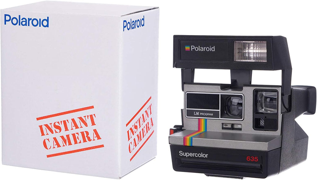 Polaroid Supercolor 635 Instant Camera | Vintage Retro Instant Film Camera with Built-in Flash | Compatible with Polaroid 600 Film