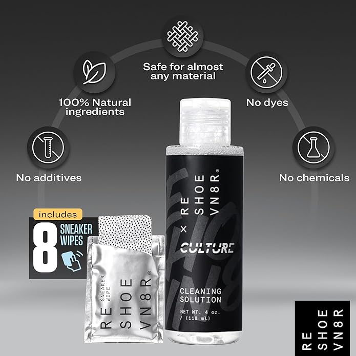RESHOEVN8R Shoe Cleaner Kit and Sneaker Cleaner Sets - Cleaning Kit Solution for Sneakers, Mesh, Canvas, Suede, Knit, Leather