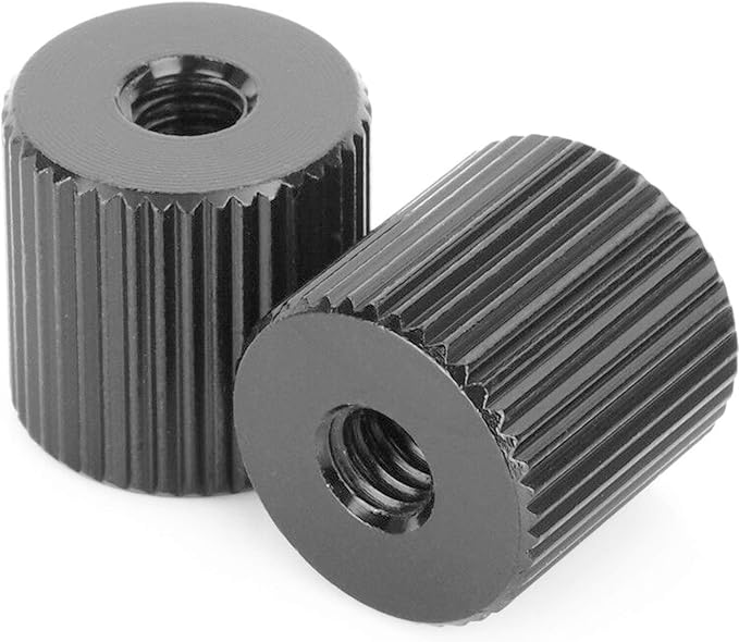 2Pack ChromLives Tripod Nut Barrel Nut Connection Nut with 1/4''-20 Thread Hole for Articulating Magic Arms Tripod Rigs Replacement