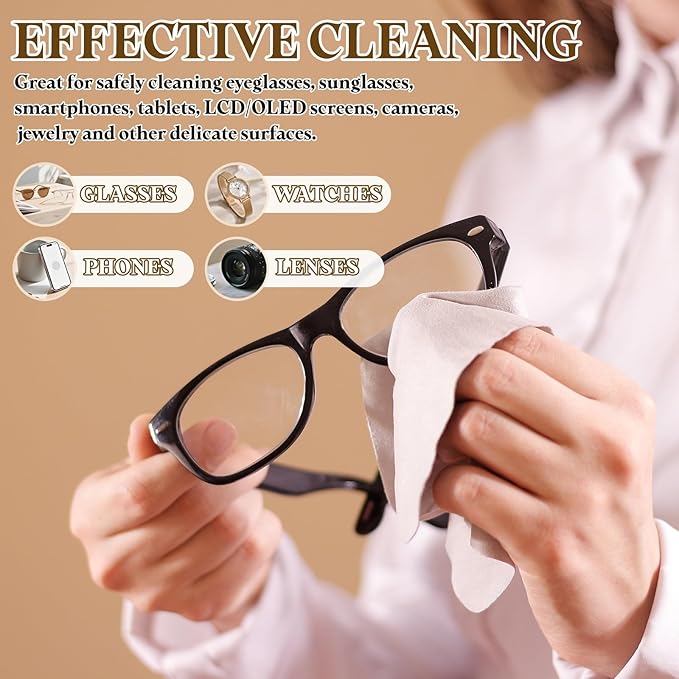 PATIKIL 6Pcs Soft Eyeglass Cloths, 15.8 x 15.8 Electronics Microfiber Cleaning Cloths Eyeglass Cleaning Fabric for Lens Wipes Glasses Cleaner Jewelry LCD Screens Cameras, Black