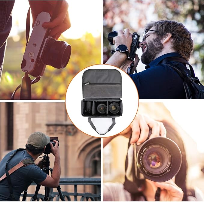 S-ZONE Waterproof Shockproof Foldable Camera Insert Bag Lens Cases Canon Nikon